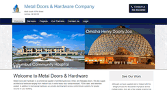 Desktop Screenshot of metaldoorsandhardware.net